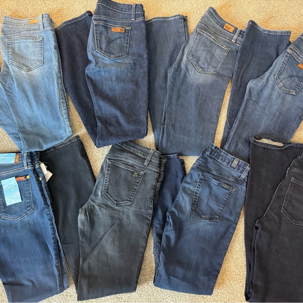 Women’s Premium Denim Lot of Size 28 Jeans Joes Paige 7 for all Mankind LOT